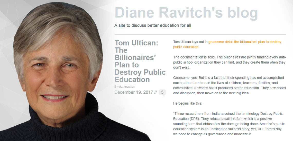 Diane Ravitch’s Popular Blog Surpasses 30 Million Hits